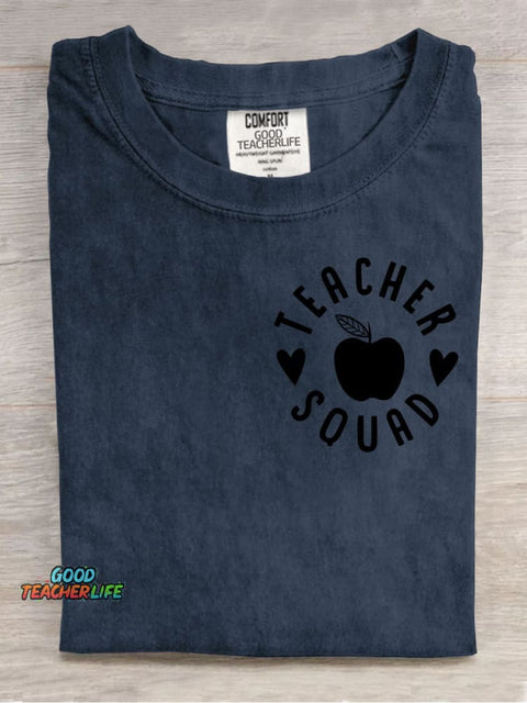 Teacher Aqusd Decorative Pattern T-shirt