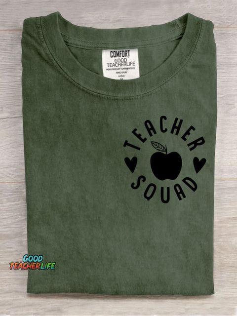 Teacher Aqusd Decorative Pattern T-shirt