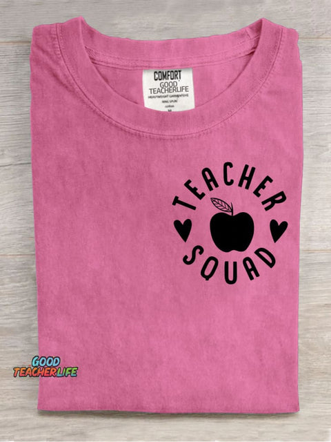 Teacher Aqusd Decorative Pattern T-shirt