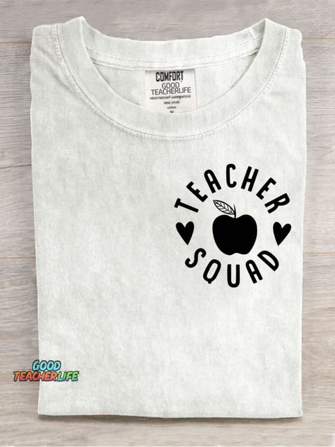 Teacher Aqusd Decorative Pattern T-shirt