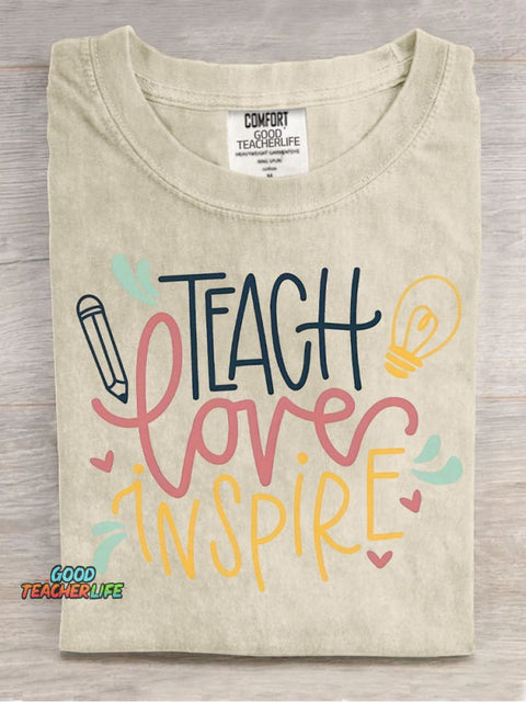 Teacher Decorative Pattern T-shirt