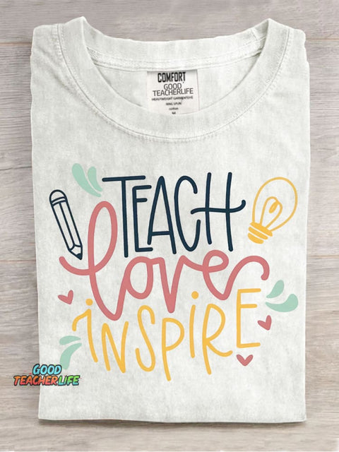Teacher Decorative Pattern T-shirt