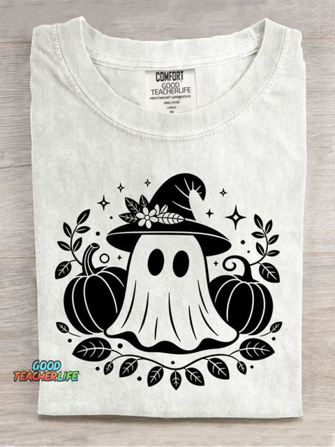 Halloween Little Ghost Decorative Pattern T-shirt