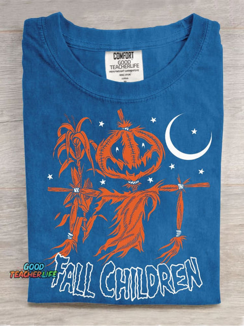 Fall Children Halloween Decorative Pattern T-shirt