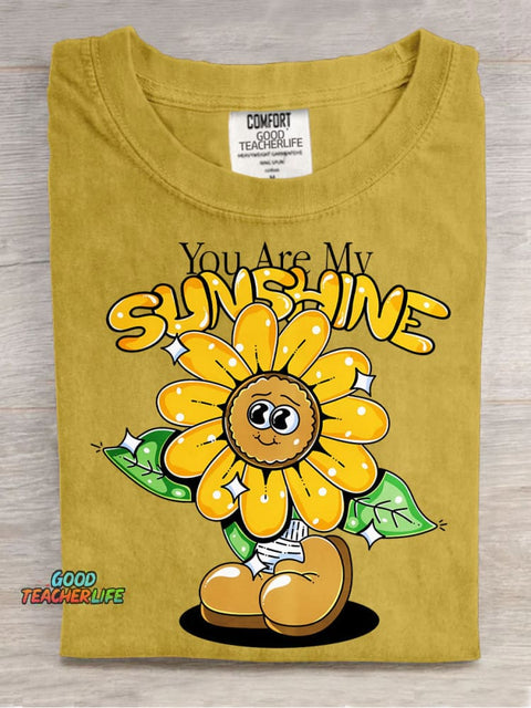 You Are My Sunshine Decorative Pattern T-shirt