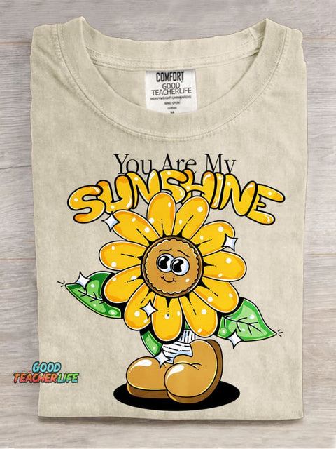 You Are My Sunshine Decorative Pattern T-shirt