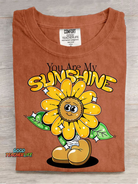 You Are My Sunshine Decorative Pattern T-shirt