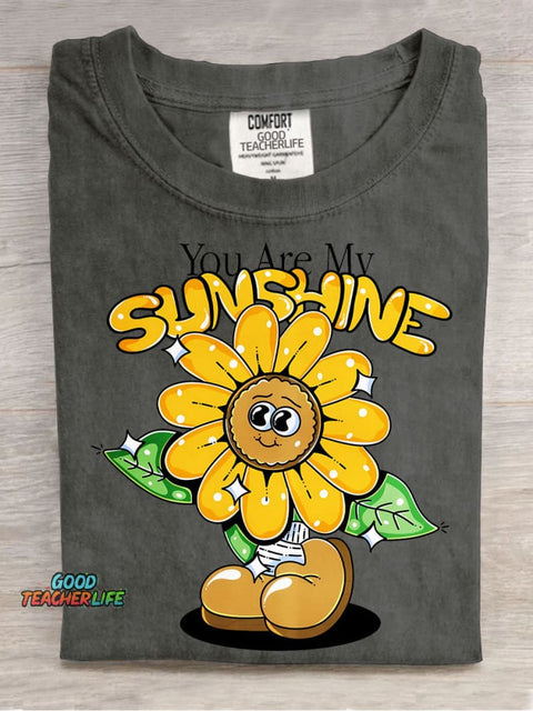 You Are My Sunshine Decorative Pattern T-shirt