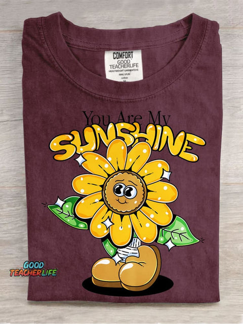 You Are My Sunshine Decorative Pattern T-shirt