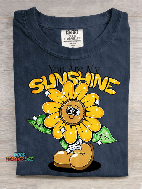 You Are My Sunshine Decorative Pattern T-shirt