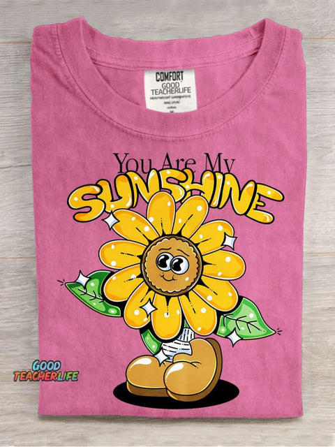 You Are My Sunshine Decorative Pattern T-shirt