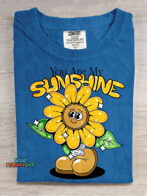 You Are My Sunshine Decorative Pattern T-shirt
