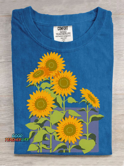 Sunflower Decorative Pattern T-shirt