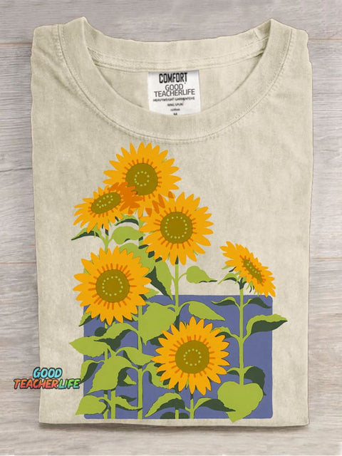 Sunflower Decorative Pattern T-shirt
