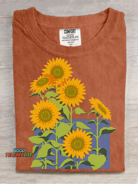 Sunflower Decorative Pattern T-shirt