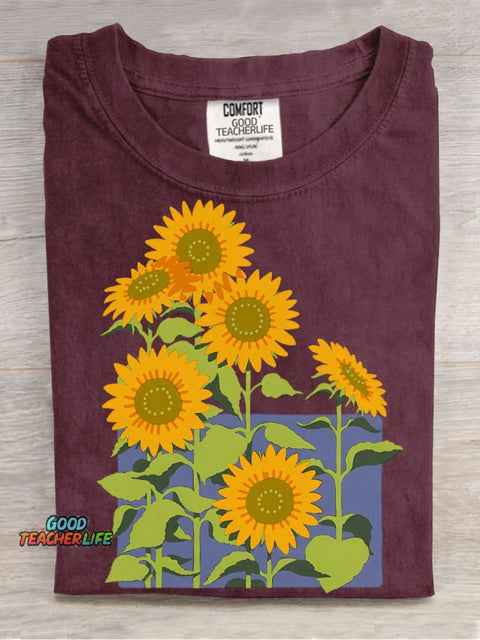 Sunflower Decorative Pattern T-shirt