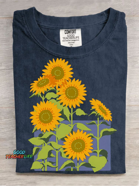Sunflower Decorative Pattern T-shirt