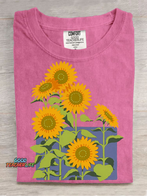 Sunflower Decorative Pattern T-shirt