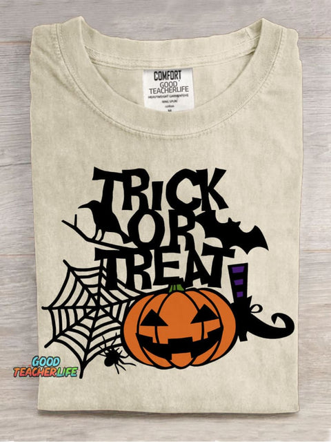 Trick or Treat Halloween Decorative Patterns T-shirt