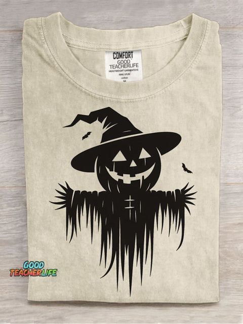 Pumpkin Scarecrow Halloween Decorative Patterns T-shirt