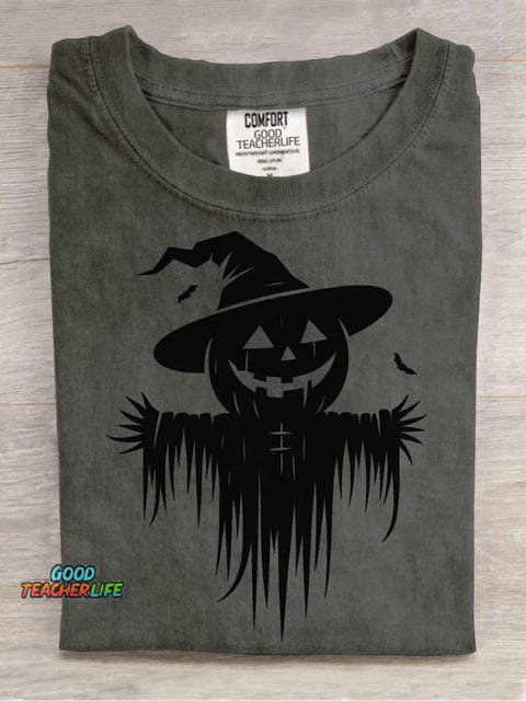 Pumpkin Scarecrow Halloween Decorative Patterns T-shirt