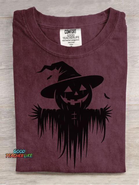 Pumpkin Scarecrow Halloween Decorative Patterns T-shirt
