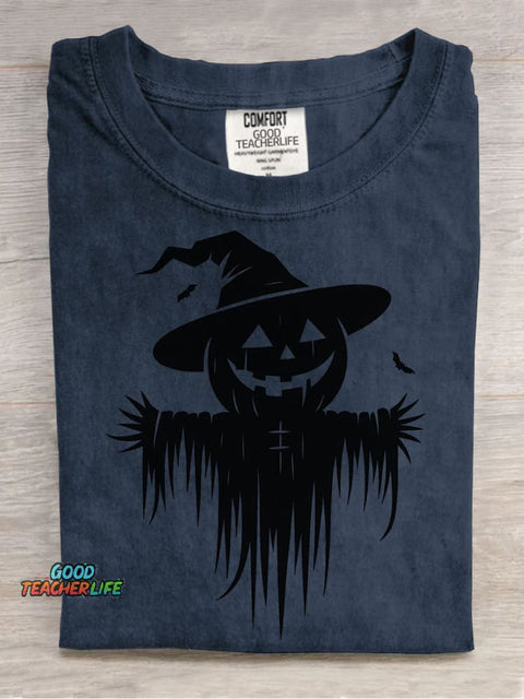 Pumpkin Scarecrow Halloween Decorative Patterns T-shirt
