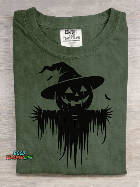 Pumpkin Scarecrow Halloween Decorative Patterns T-shirt