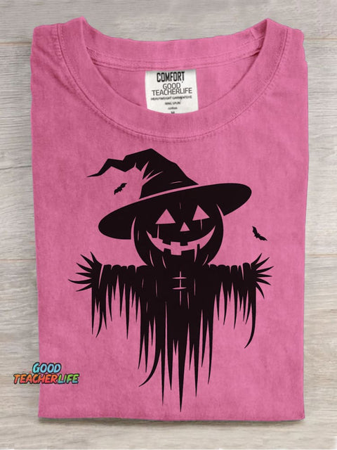Pumpkin Scarecrow Halloween Decorative Patterns T-shirt