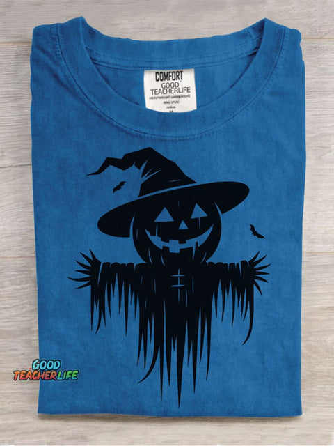 Pumpkin Scarecrow Halloween Decorative Patterns T-shirt