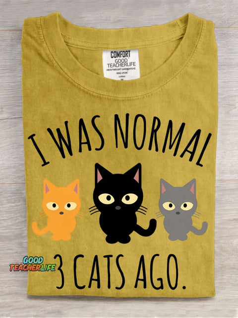 3 Cat Ago Decorative Pattern T-shirt