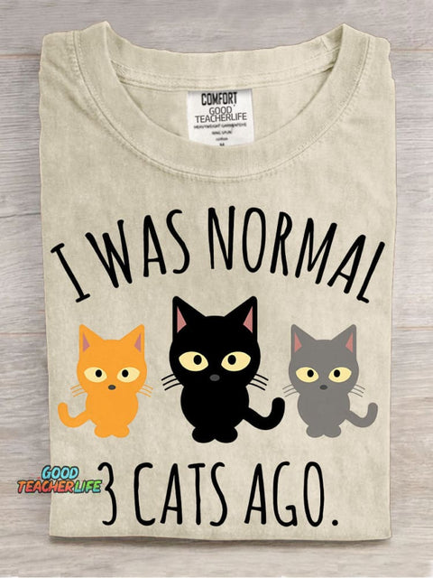 3 Cat Ago Decorative Pattern T-shirt