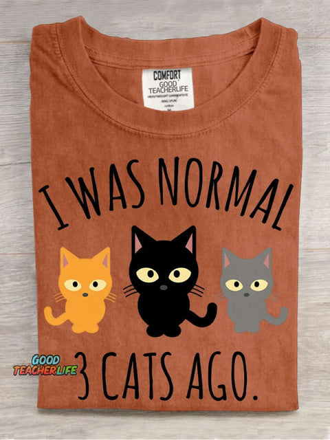 3 Cat Ago Decorative Pattern T-shirt