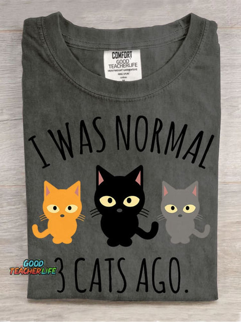 3 Cat Ago Decorative Pattern T-shirt