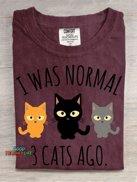 3 Cat Ago Decorative Pattern T-shirt