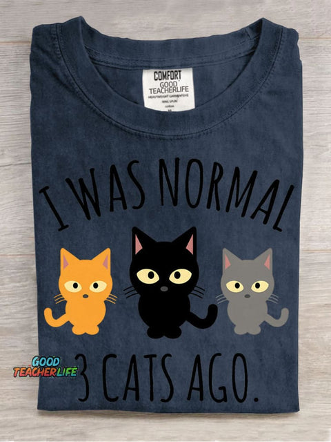 3 Cat Ago Decorative Pattern T-shirt