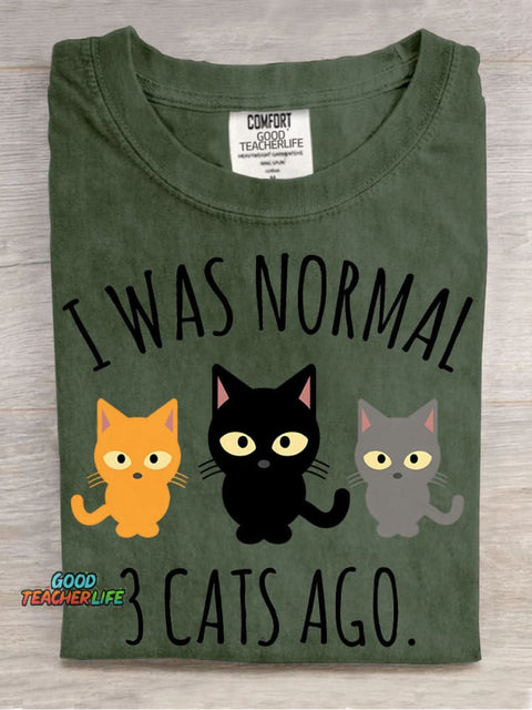 3 Cat Ago Decorative Pattern T-shirt