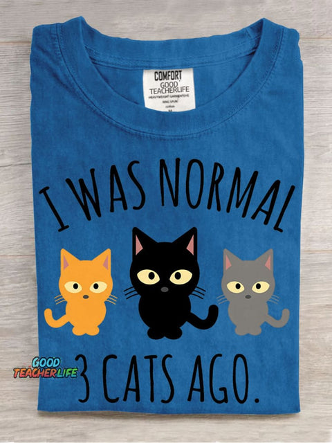 3 Cat Ago Decorative Pattern T-shirt