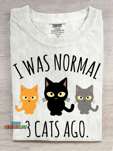 3 Cat Ago Decorative Pattern T-shirt