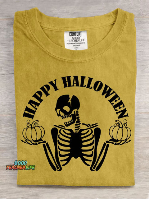 Happy Halloween Decorative Pattern T-shirt