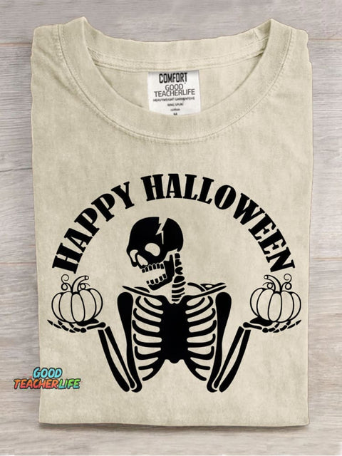 Happy Halloween Decorative Pattern T-shirt