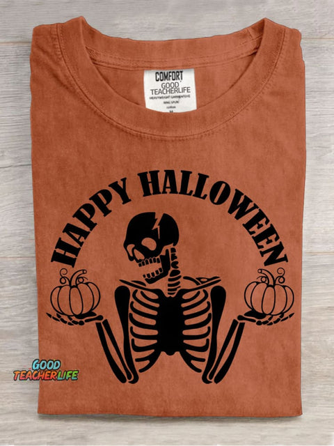 Happy Halloween Decorative Pattern T-shirt