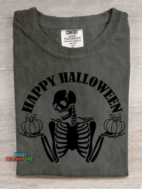 Happy Halloween Decorative Pattern T-shirt
