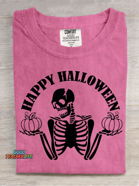 Happy Halloween Decorative Pattern T-shirt