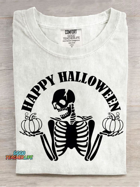Happy Halloween Decorative Pattern T-shirt