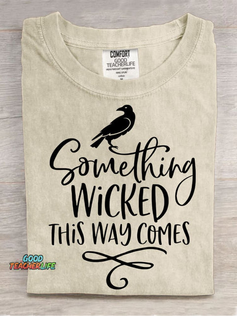 Wicked Comes Halloween Decorative Pattern T-shirt