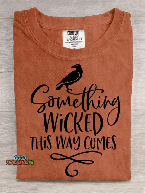 Wicked Comes Halloween Decorative Pattern T-shirt