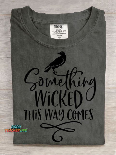 Wicked Comes Halloween Decorative Pattern T-shirt