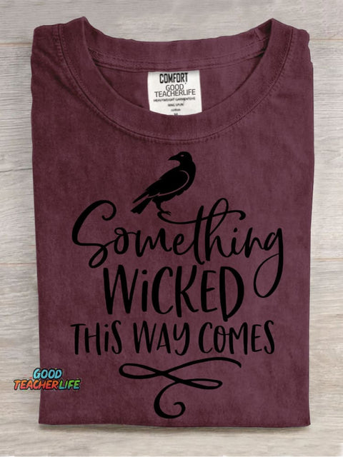 Wicked Comes Halloween Decorative Pattern T-shirt