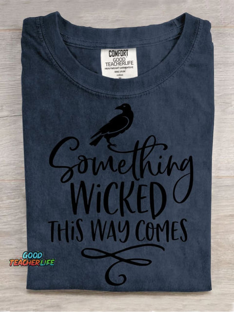 Wicked Comes Halloween Decorative Pattern T-shirt